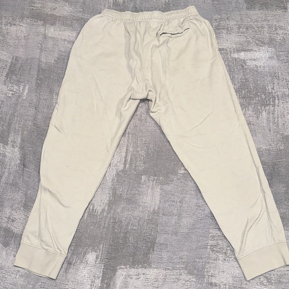 Nike Cream Jogger Sweats w/ Black Logo - Picture 3 of 3